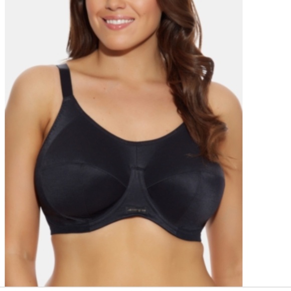 Elomi Energise J-Hook Underwire Sports Bra (8041) 38H Black - Black 38H NWT - Picture 1 of 1